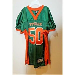 Anaconda Sports Football Jersey Green Orange Streak 50 Adult L